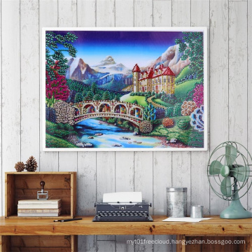 Wholesale DIY 30*40CM Dream Castle Diamond Painting for Living Room Decoration